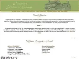 Sites similar to norwoodpahistorical.org