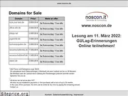 Sites similar to noscon.de