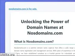 Sites similar to nosdomains.com