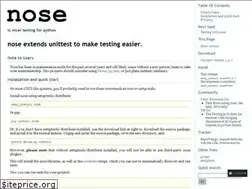 Sites similar to nose.readthedocs.io