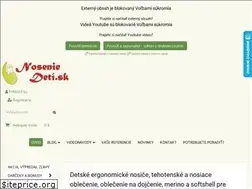 Sites similar to noseniedeti.sk