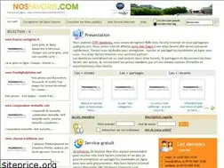 Sites similar to nosfavoris.com
