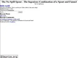 Sites similar to nospillspout.com