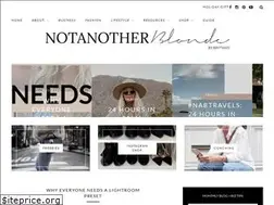 Sites similar to notanotherblonde.com