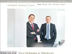 Sites similar to notare-weierstrasse.de
