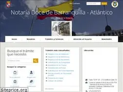 Sites similar to notaria12barranquilla.com.co