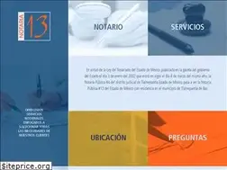Sites similar to notaria13.com.mx