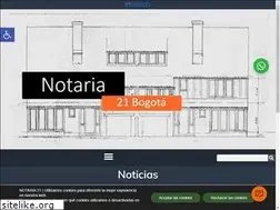 Sites similar to notaria21bogota.com.co