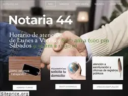 Sites similar to notaria44.com.co