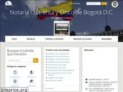 Sites similar to notaria45bogota.com.co