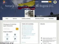 Sites similar to notaria56bogota.com.co