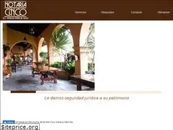 Sites similar to notariacinco.mx