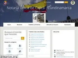 Sites similar to notariaunicacajica.com.co