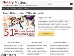 Sites similar to notarymatters.ca