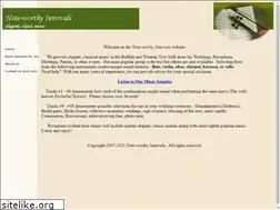 Sites similar to note-worthyintervals.com