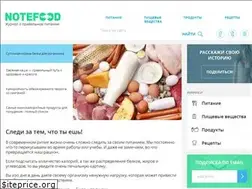 Sites similar to notefood.ru