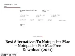 Sites similar to notepadplusplusformac.com