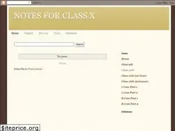 Sites similar to notes4classx.blogspot.com