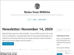 Sites similar to notesfrommwhite.net