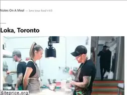 Sites similar to notesonameal.com