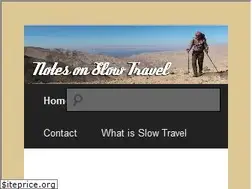 Sites similar to notesonslowtravel.com
