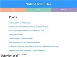 Sites similar to notestoself.dev
