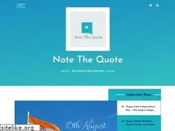 Sites similar to notethequote.com