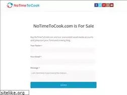 Sites similar to notimetocook.com