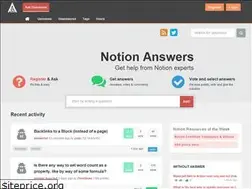 Sites similar to notionanswers.com