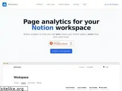 Sites similar to notionlytics.com