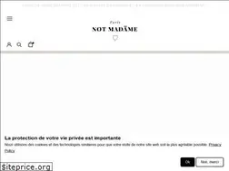Sites similar to notmadame.com