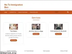 Sites similar to notoimmigrationban.com