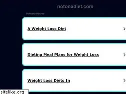Sites similar to notonadiet.com