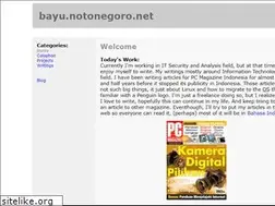 Sites similar to notonegoro.net