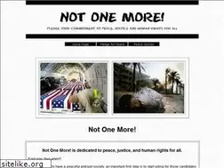 Sites similar to notonemore.us