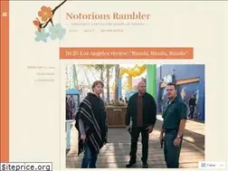 Sites similar to notoriousrambler.wordpress.com