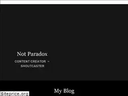 Sites similar to notparadox.com