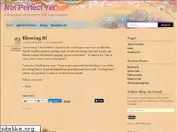 Sites similar to notperfectyet.wordpress.com
