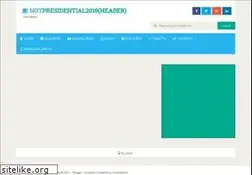 Sites similar to notpresidential.com