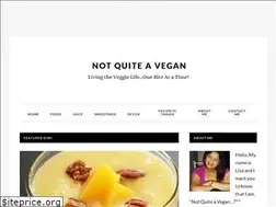 Sites similar to notquiteavegan.com