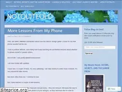 Sites similar to notquiteold.com