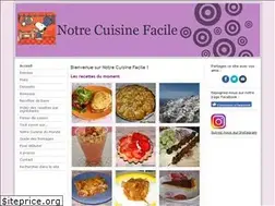Sites similar to notrecuisinefacile.com