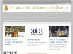 Sites similar to notredamedeschamps.fr