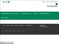 Sites similar to notredamedesneigescemetery.ca