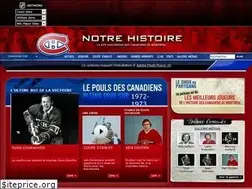 Sites similar to notrehistoire.canadiens.com
