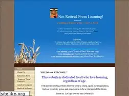 Sites similar to notretiredfromlearning.com