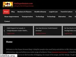 Sites similar to notsuperhuman.com