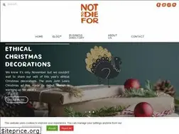 Sites similar to nottodiefor.com