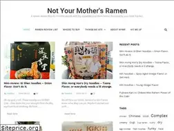 Sites similar to notyourmothersramen.com