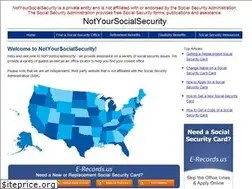 Sites similar to notyoursocialsecurity.com